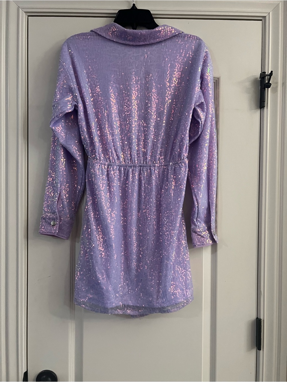 Le Lis Lavender Sequin Mini Dress - Picture 9 of 11